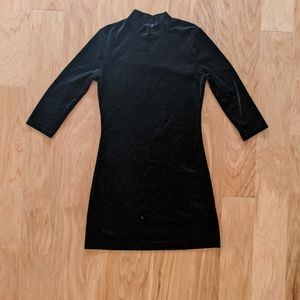 Forever 21 Black Velvet Dress